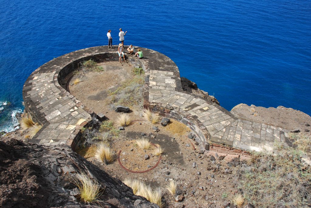 A centuries-old battery at the end of the Lemon Valley nature trail. Photo by Ed Thorpe