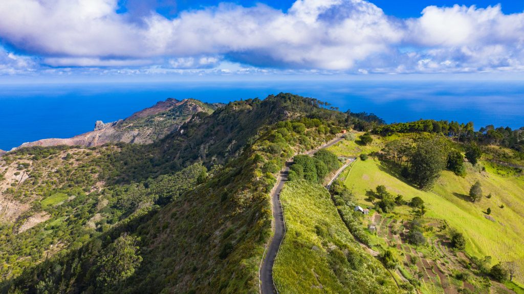 A view of Blue Hill, taken from High Peak. Photo by Craig Williams.