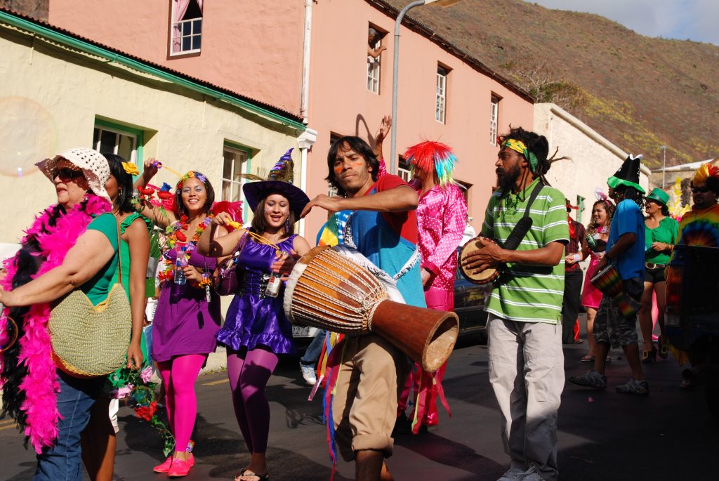 Festivals and parades are a central part of Saint culture. Photo by Ed Thorpe